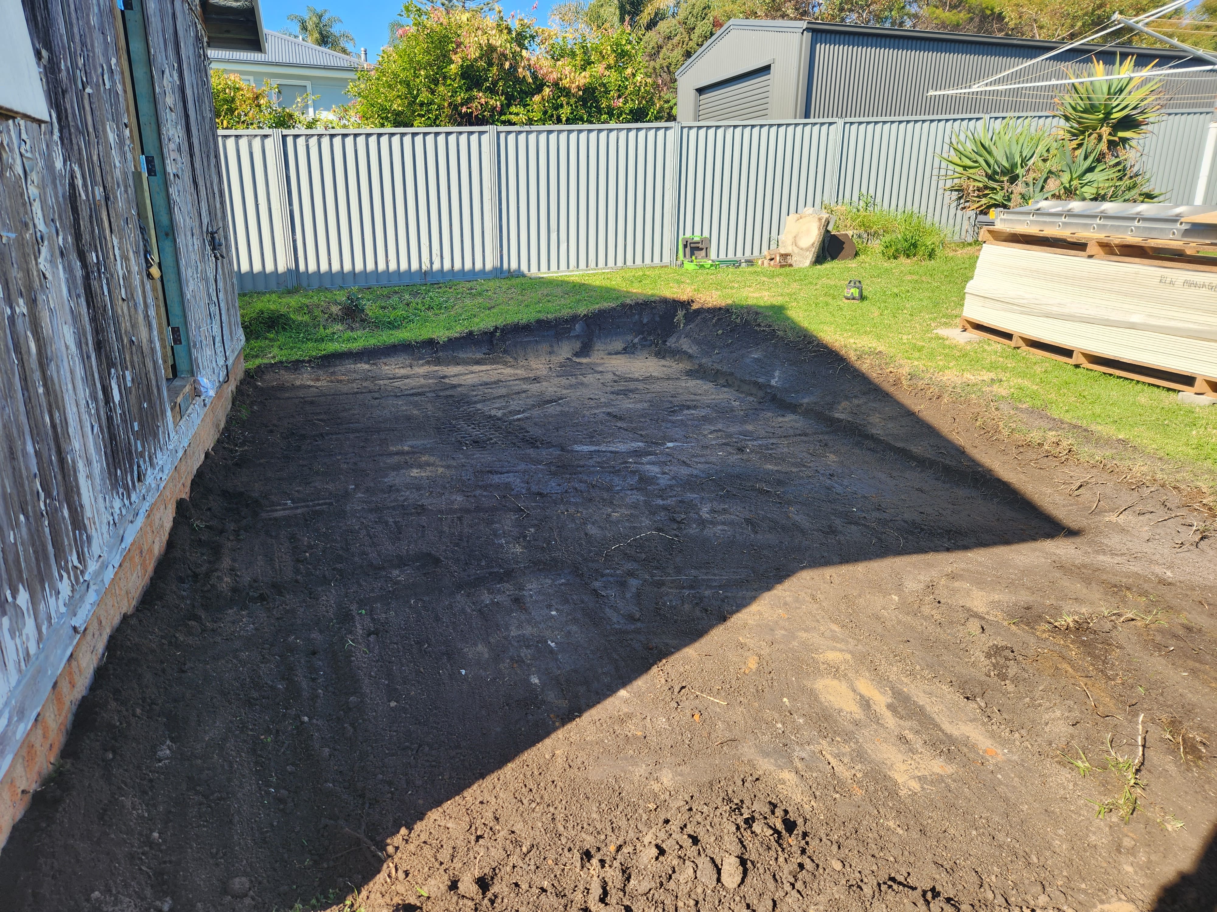 Pool excavation in progress